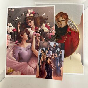 Set of Three Bookish Art Prints